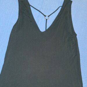 New Look Black Tank Top with Strappy Back